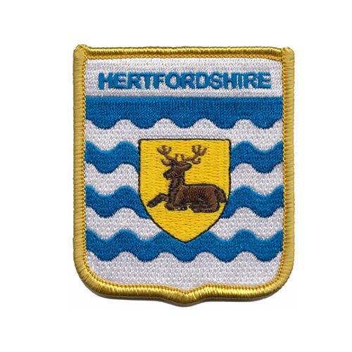 HERTFORDSHIRE EMBROIDERED BADGE Hercules