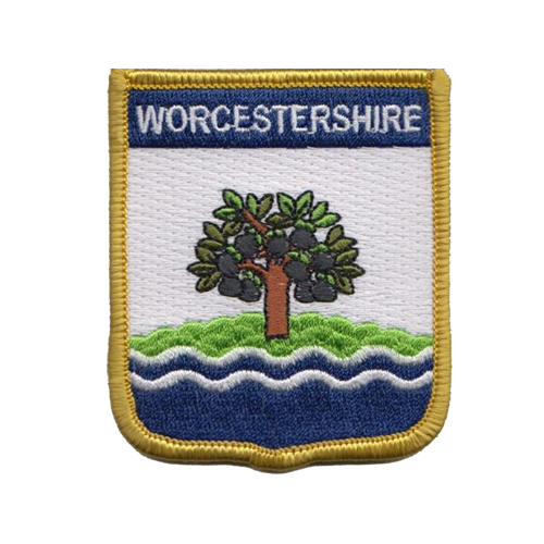 WORCESTERSHIRE EMBROIDERED BADGE Hercules