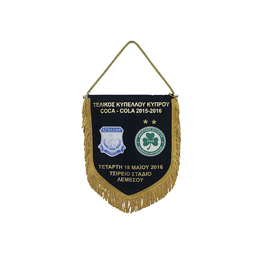 LUXURY VELVET BANNER WITH GOLD FRINGE Hercules