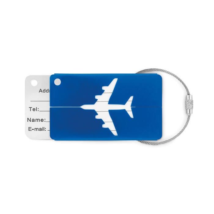 ALUMINIUM AIRPLANE LUGGAGE TAG - Hercules
