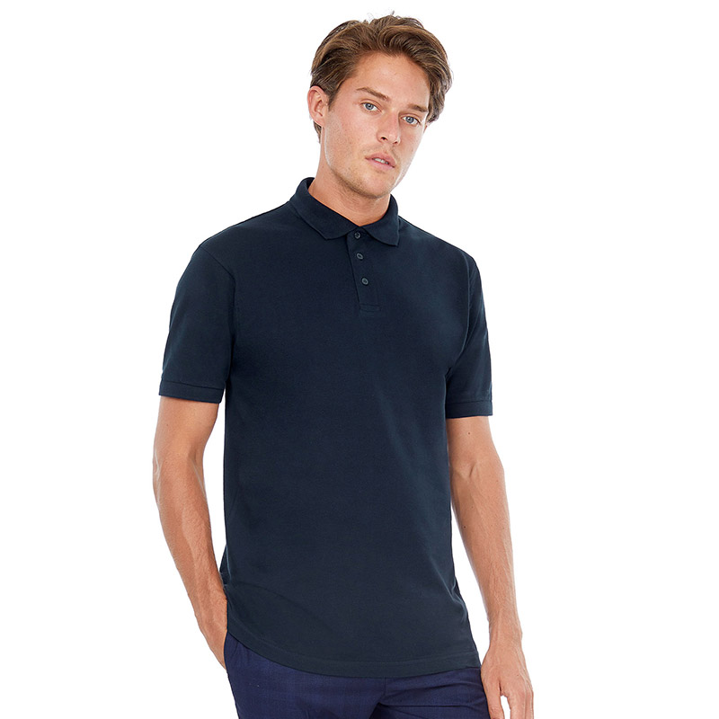 NAVY BLUE SAFRAN POLO SHIRT BY B&C - Hercules