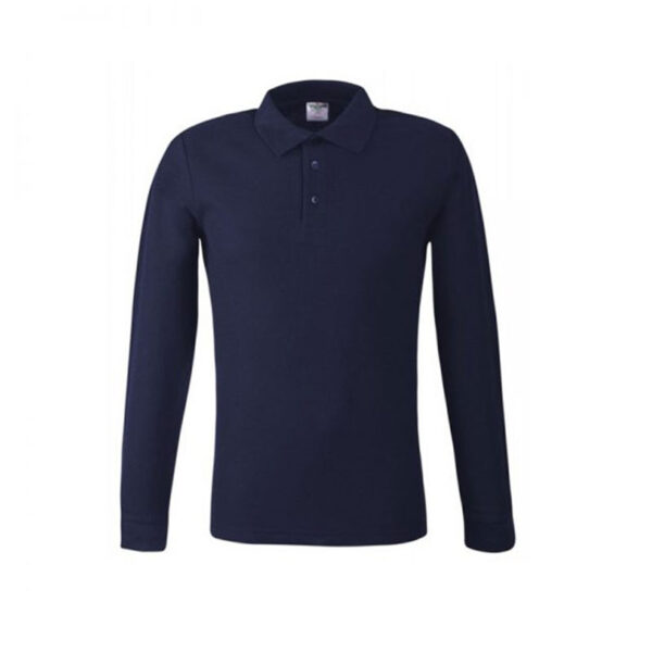 NAVY BLUE LONG SLEEVE POLO SHIRT BY KEYA Hercules